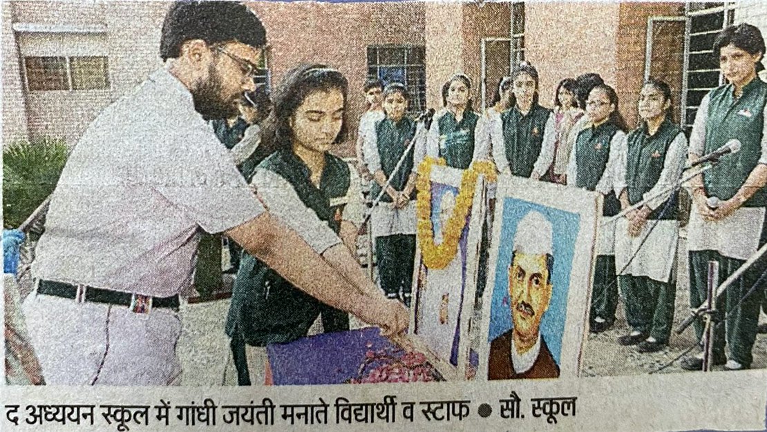 Gandhi Jayanti Celebration, The Adhyyan School, Meerut, Hindustan 2 October 2019